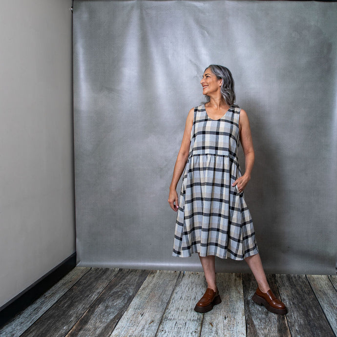 Elloise Linen Check Dress