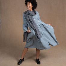 Dahlia Dove Grey Linen Coat Dress