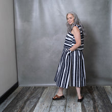 Dessa Typewriter Stripe Cotton Skirt