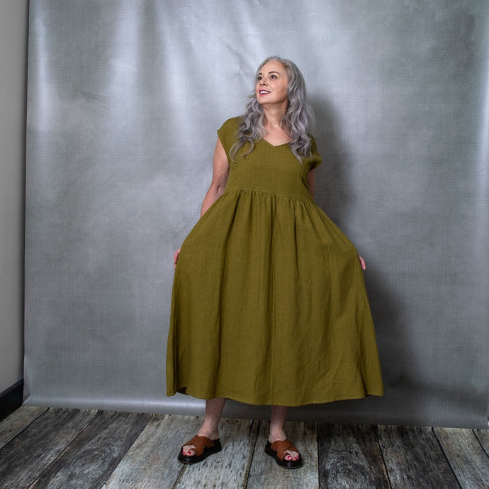 Scarlett Jungle Linen Dress